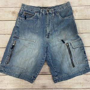 Original South Pole Denim Cargo Shorts size 34